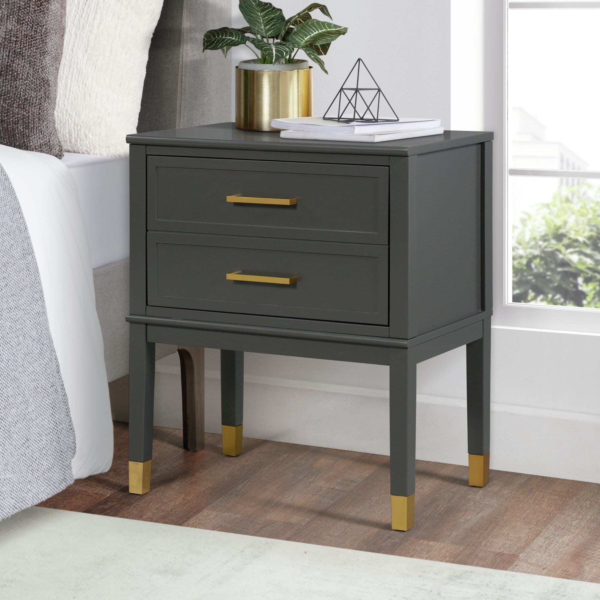 Elements International Bedroom Bruno Nightstand Elements